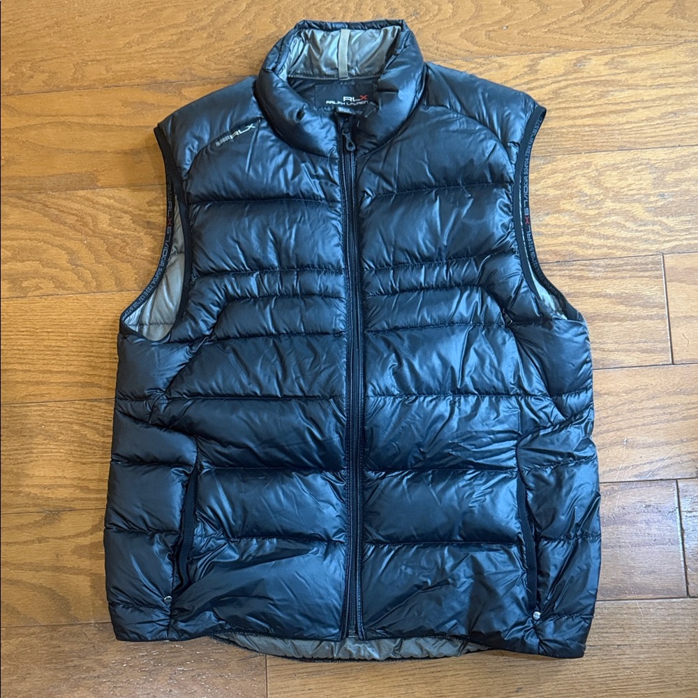 Ralph Lauren Sz L Black Puffer Vest